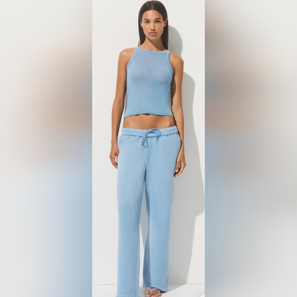SKIMS Pants - SKIMS!! French Terry Low- Rise Pant/ Joggers- In Opal/ Powder Blue!!